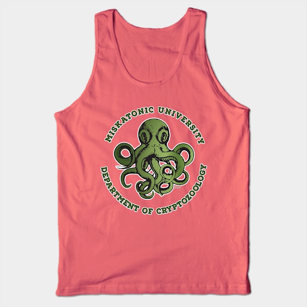 Cthulhu Tee- Cryptozoology Dept. Tank Top by KennefRiggles